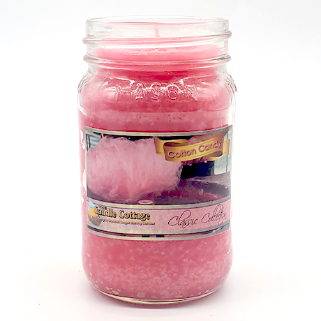 Jar - Cotton Candy 12.5 oz. Mason Jar Colored Candle – Monkeyjack Trading  Company